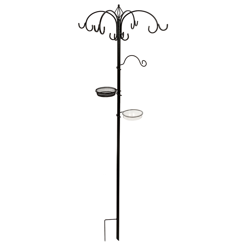 Bird Feeder Pole System - Black