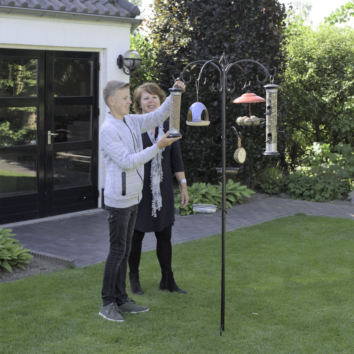 Bird Feeder Pole System - Black