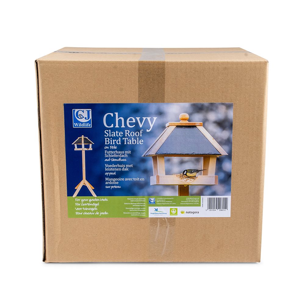Voederhuis op paal Chevy (Leisteen)