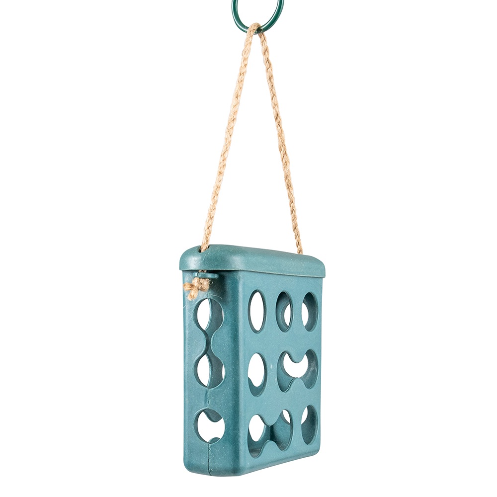 Rome Fat Square Feeder - Blue