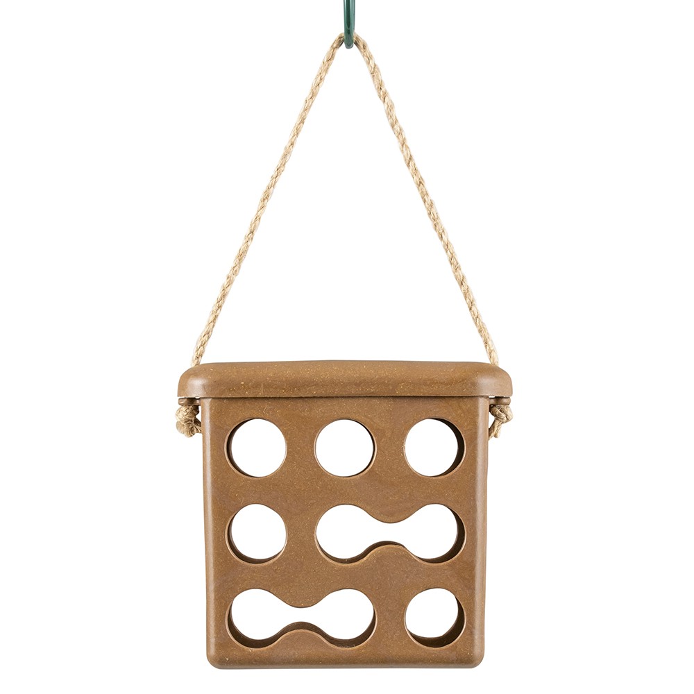 Rome Fat Square feeder - Brown
