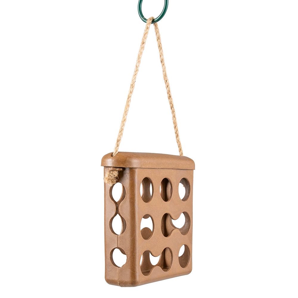 Rome Fat Square feeder - Brown