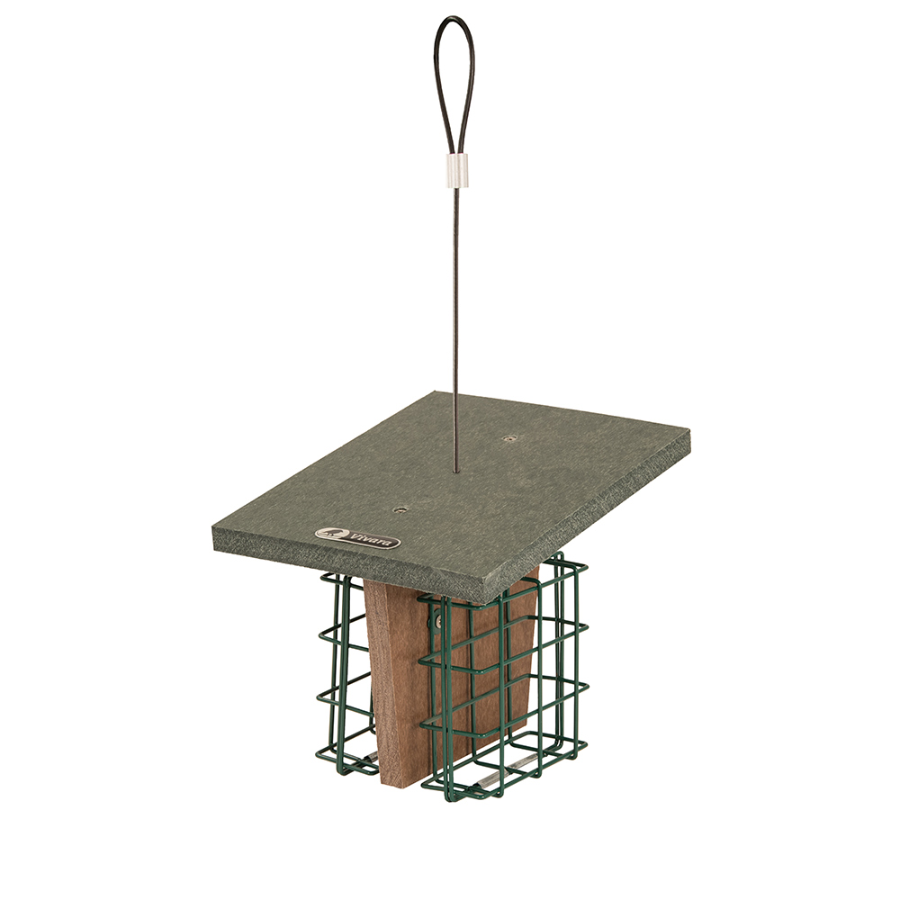 Monviso Recycled Peanut Cake Square Bird Feeder