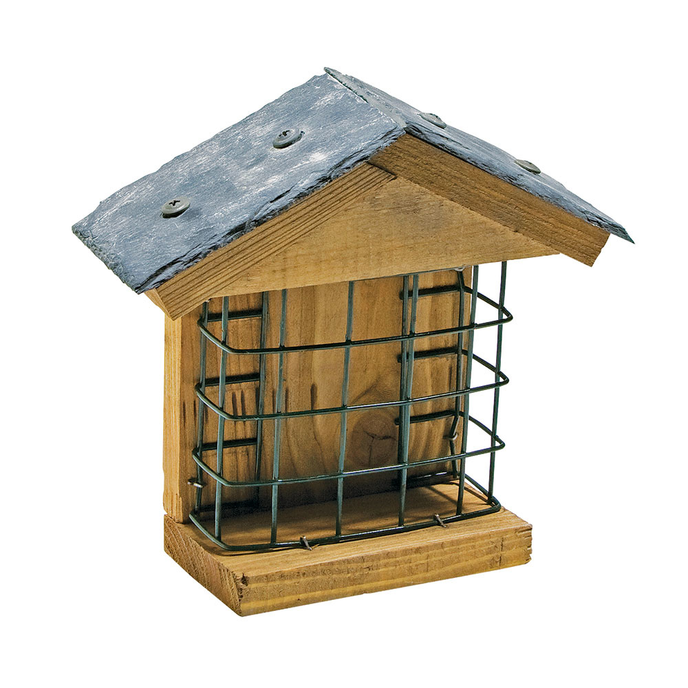 Ohio Slate Peanut Cake Square Bird Feeder