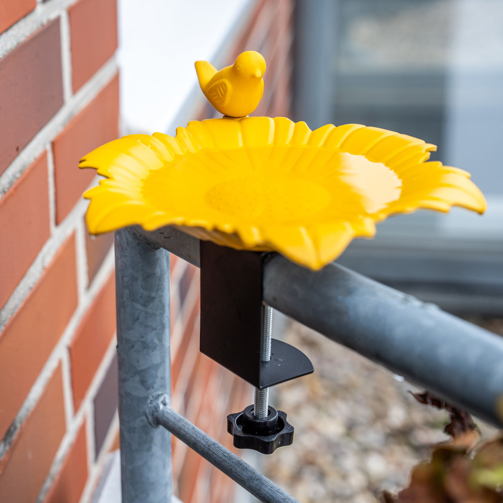 Balkon-Vogeltränke Balus - ockergelb