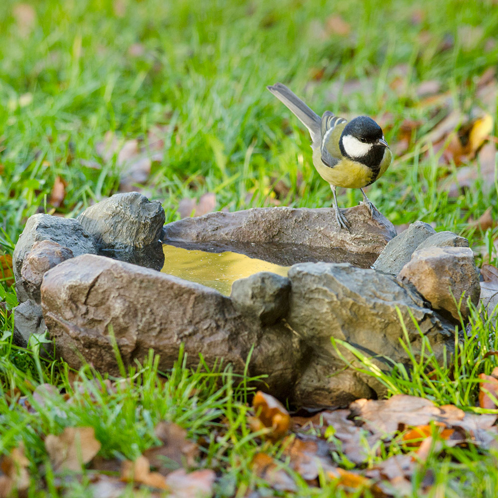 Maggiore Stone-Effect Bird Bath