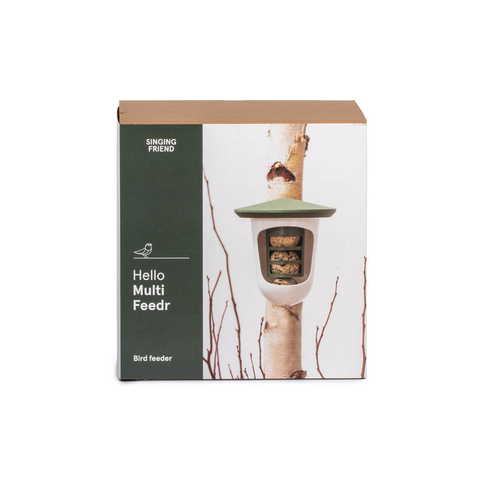 Distributeur SingingFriend Multi FeedR Wild Green pour oiseaux