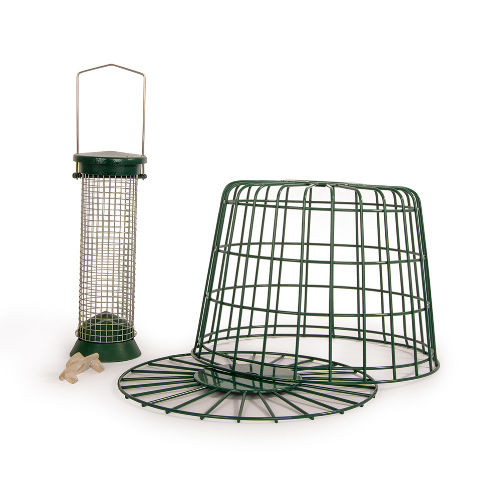 Small Defender Peanut Bird Feeder with Guardian