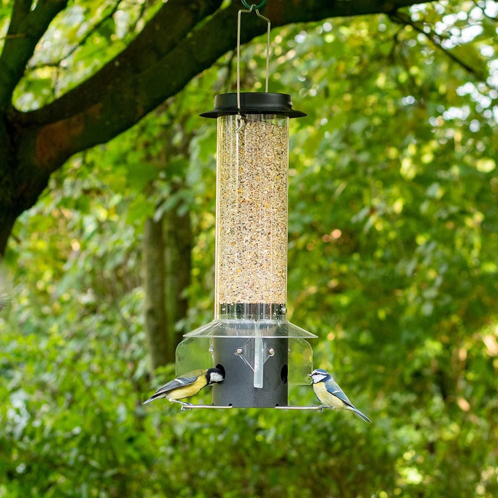 Black Leto Smart Seed Feeder for Small Birds