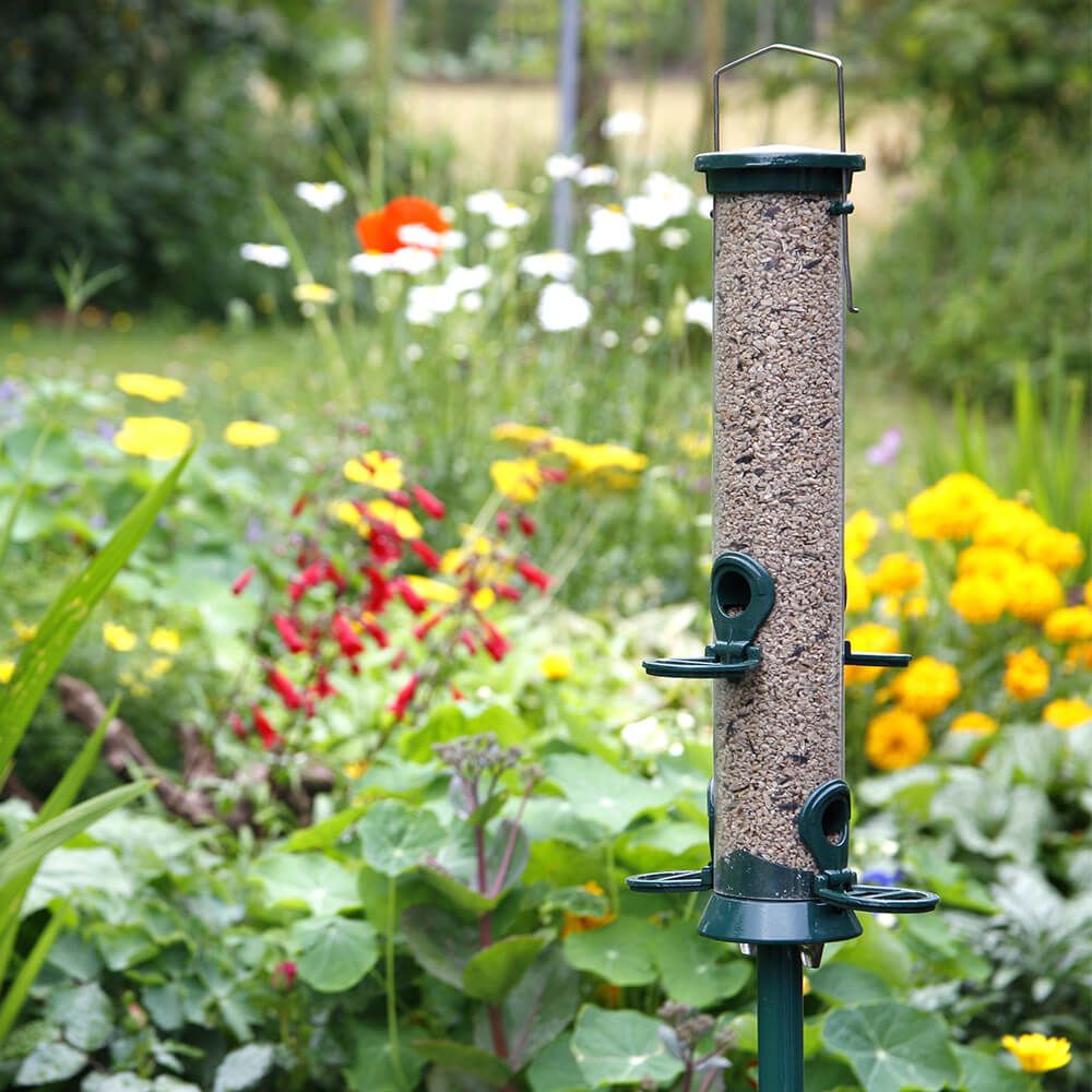 Green Defender 4 port Bird Seed Feeder