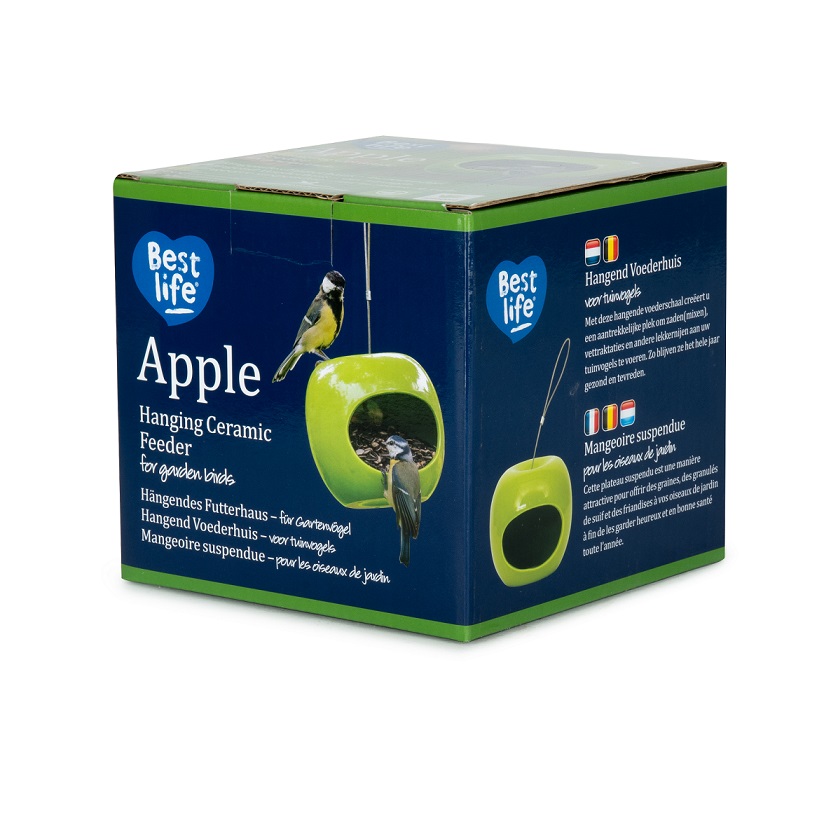 Apple Shaped Bird Feeder 