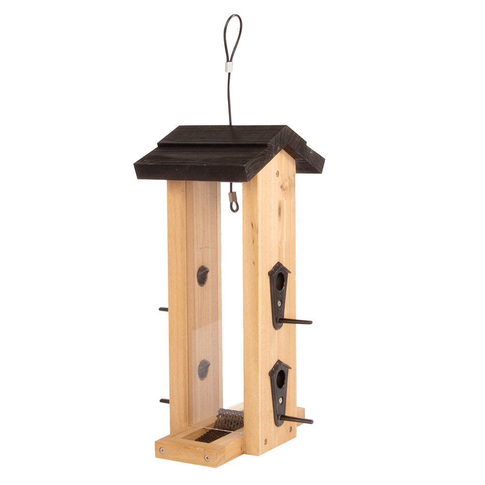 Roskilde Cedar Bird Seed Feeder