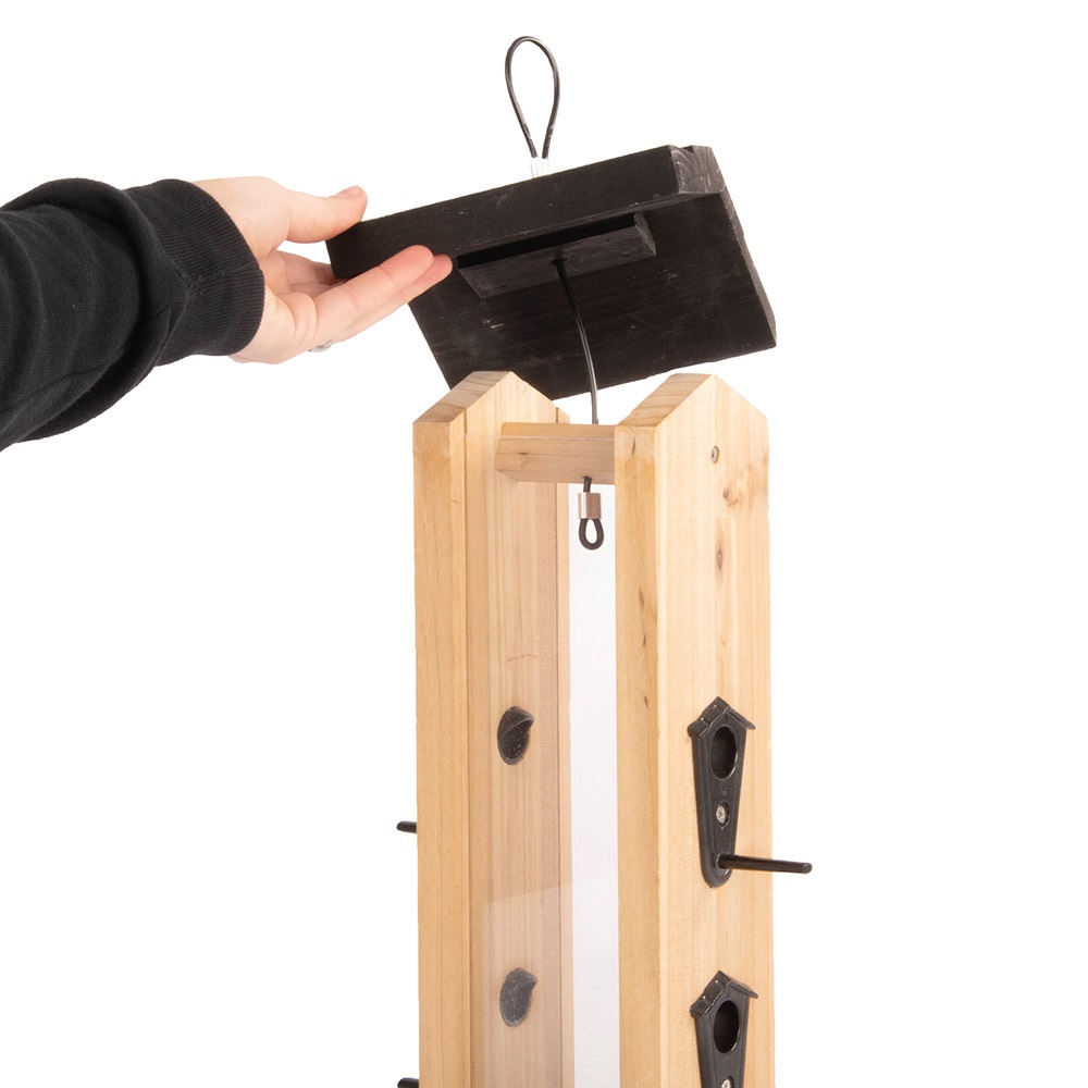 Roskilde Cedar Bird Seed Feeder