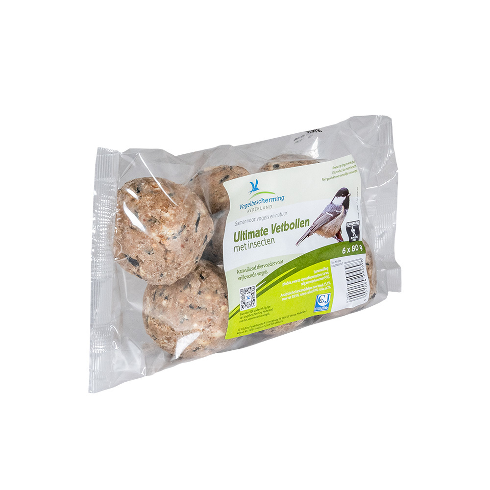 Ultimate vetbollen met insecten - 6 stuks