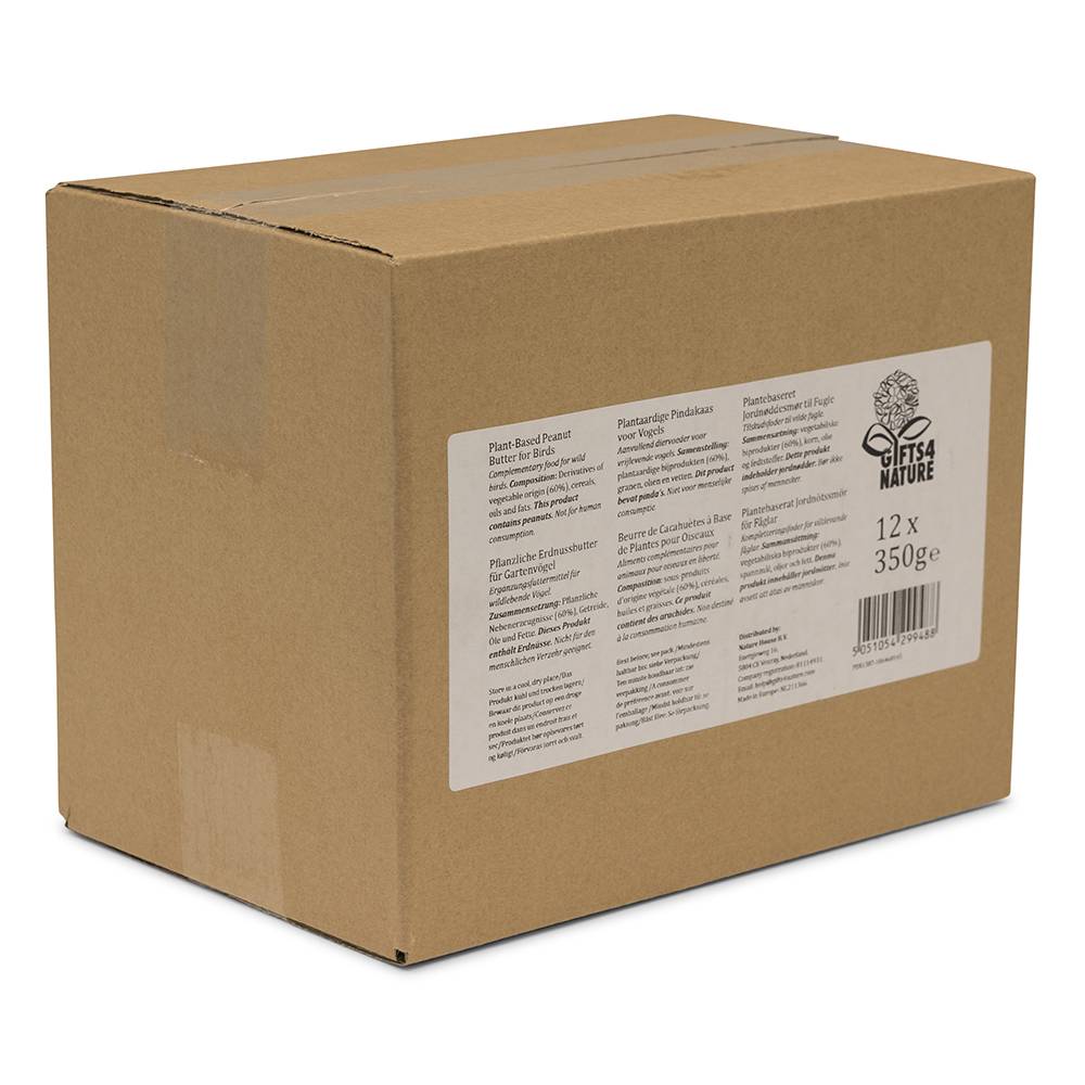 Gifts4Nature Plantaardige Pindakaas voor vogels (12 stuks)