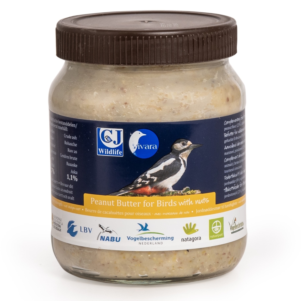 Premium Gartenvögel-Erdnussbutter – mit Nussstückchen