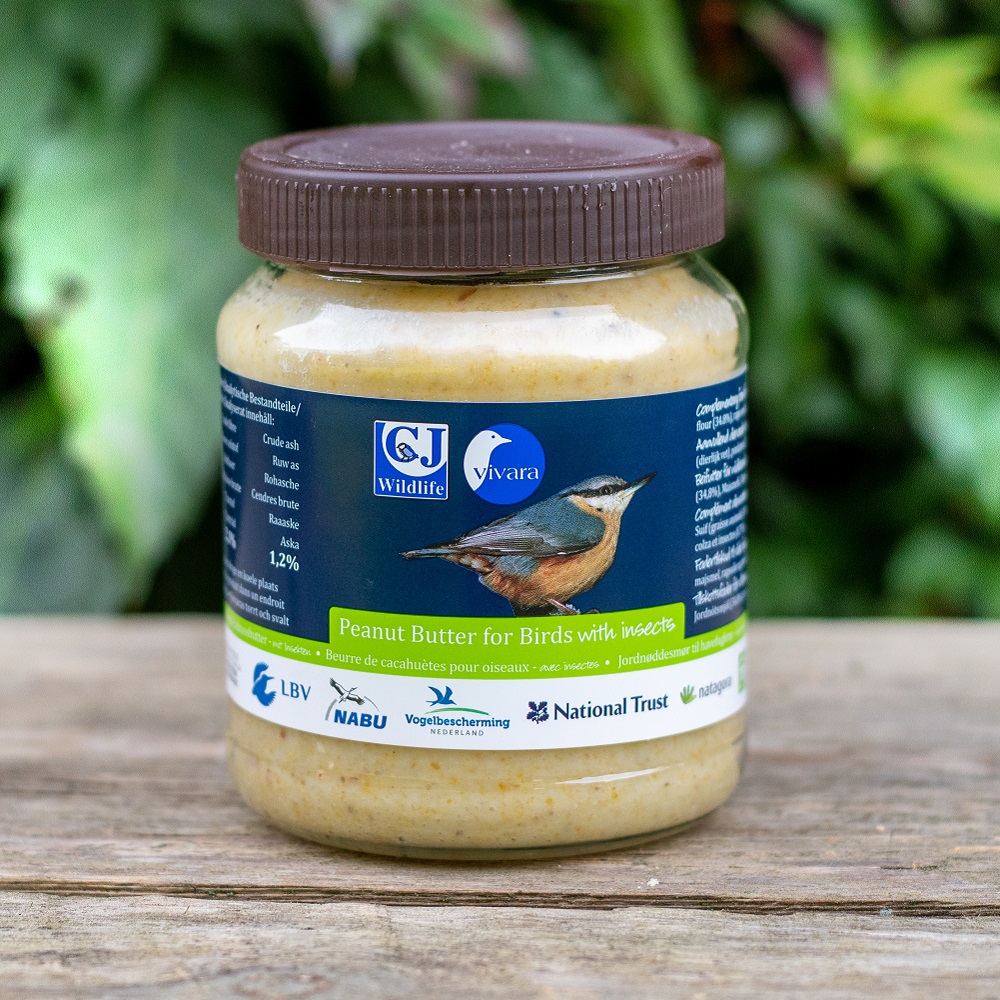 Premium Gartenvögel-Erdnussbutter – mit Insekten