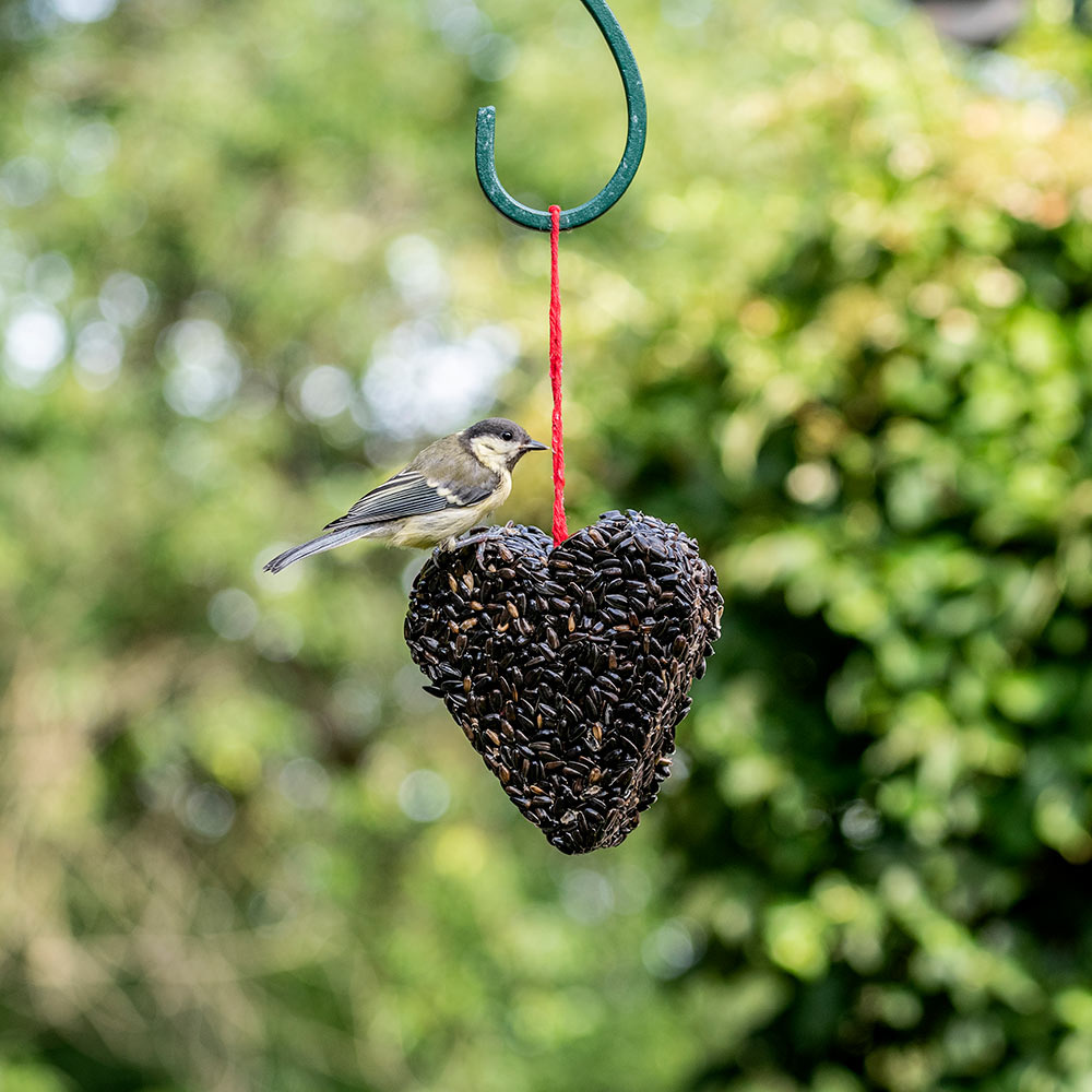 Hanging Black Sunflower Heart 