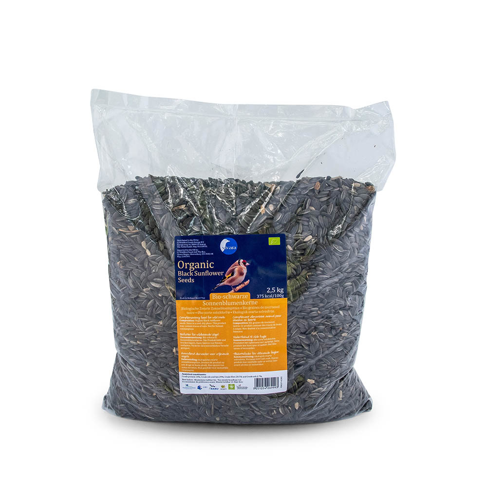 Organic Black Sunflower Seeds 2.5kg