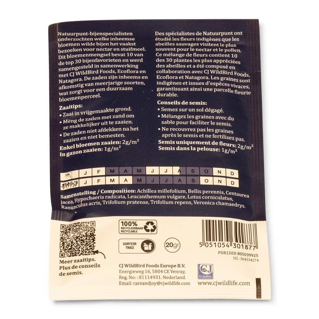 Natuurpunt Inheems Bloemenmengsel voor bijen (20g)
