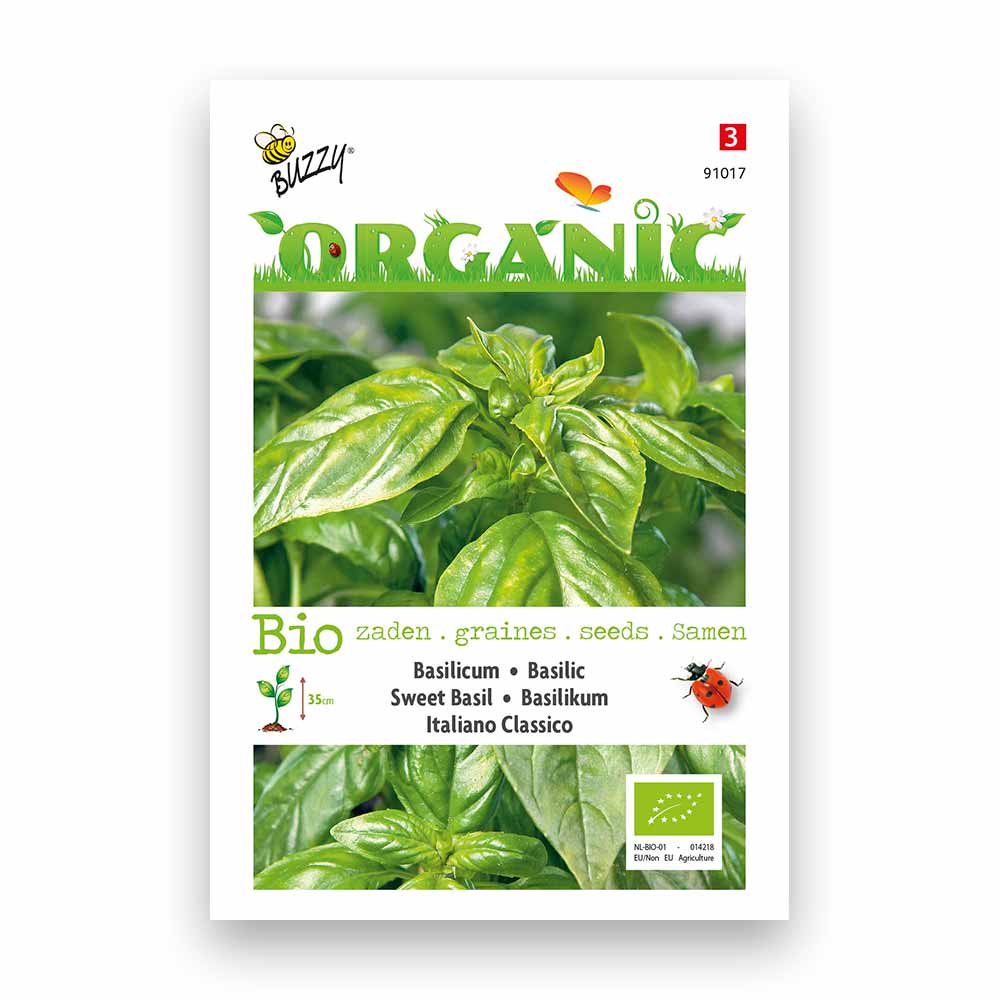 Buzzy Seeds® Organic Sweet Basil - Italiano Clas