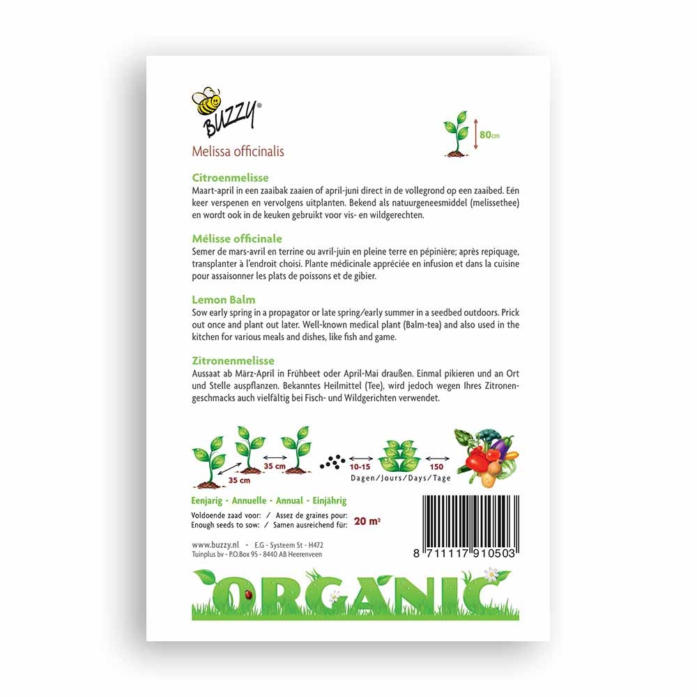 Buzzy® Organic Citroenmelisse  (BIO)