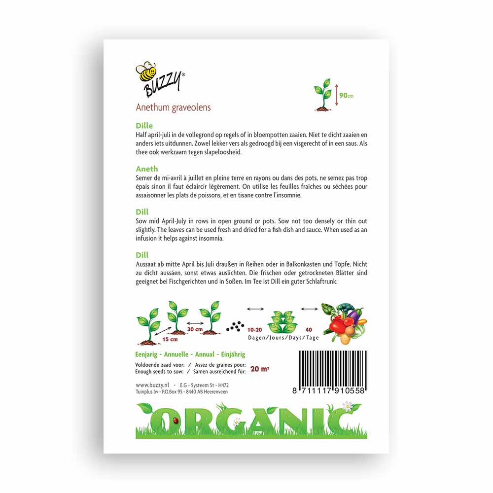 Buzzy Seeds® Organic Dill (BIO)