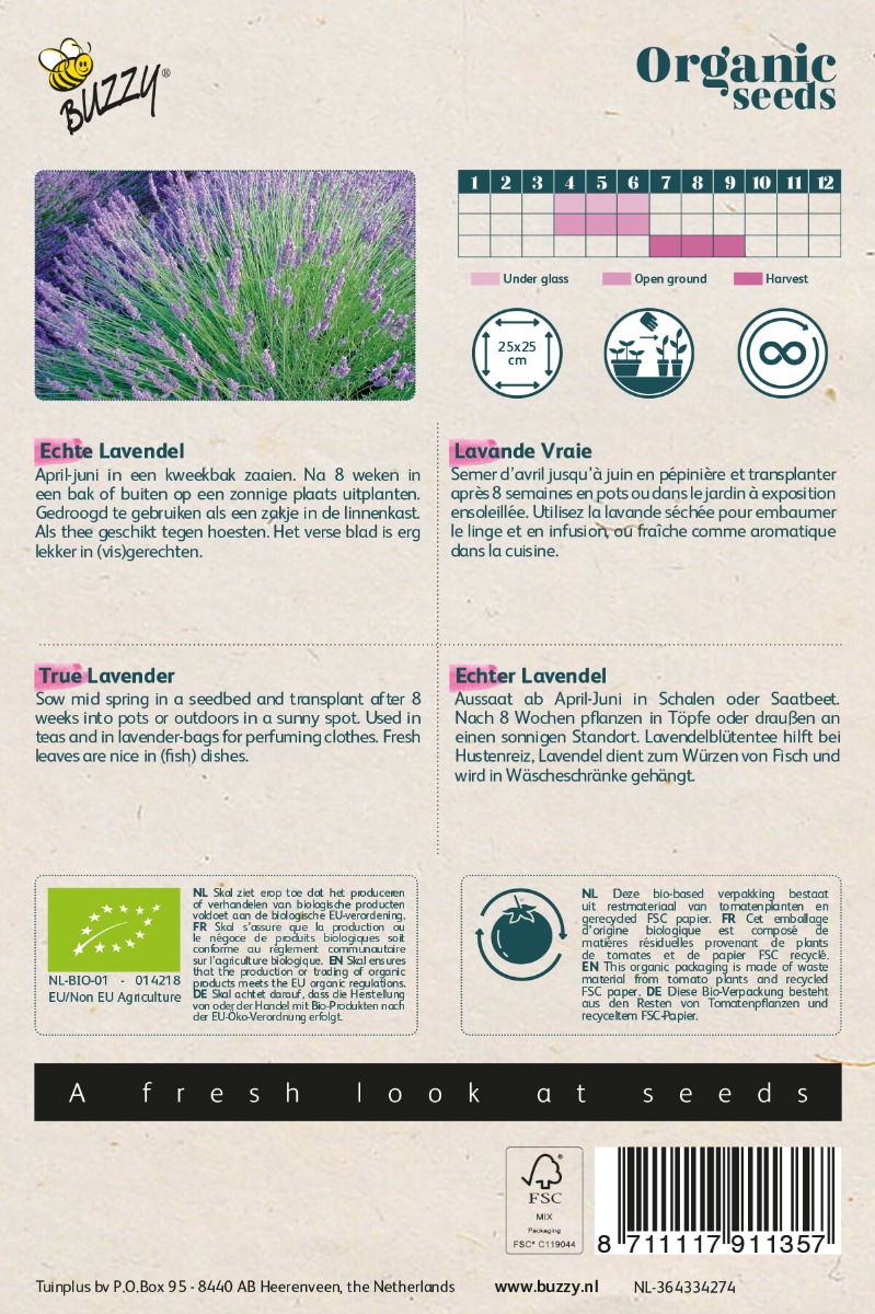 Buzzy® Organic Lavendel  (BIO)