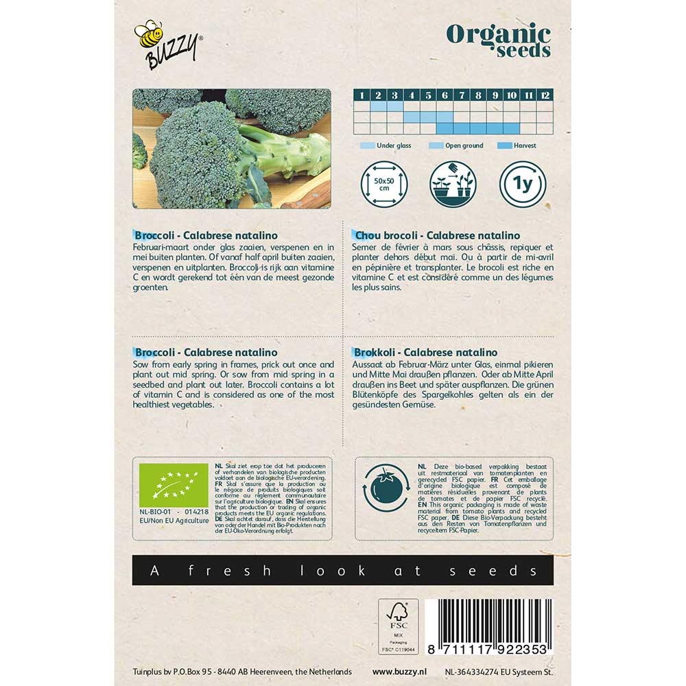 Buzzy® Organic brocoli - Calabrese BIO