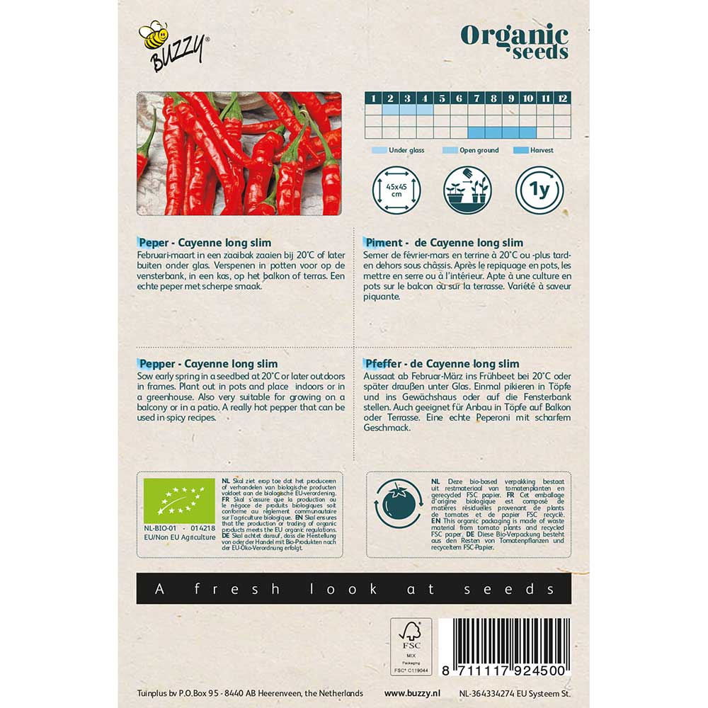 Buzzy® Organic Piment Cayenne BIO