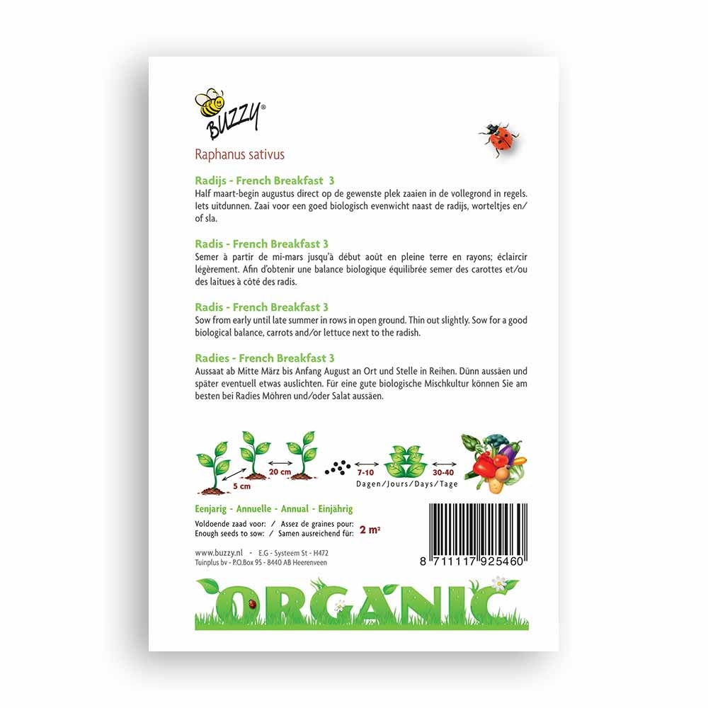 Buzzy® Organic Radieschen French Breakfast