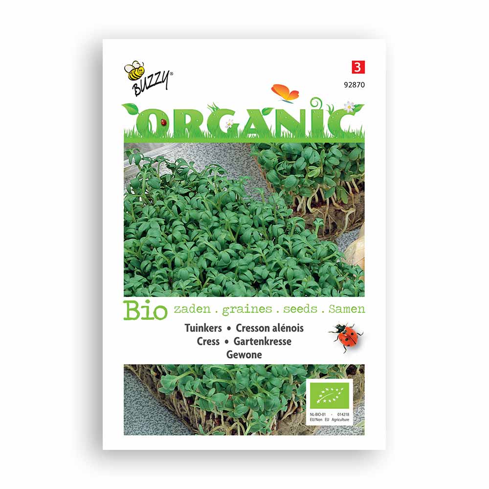 Buzzy Seeds® Organic Cress - Common (BIO)