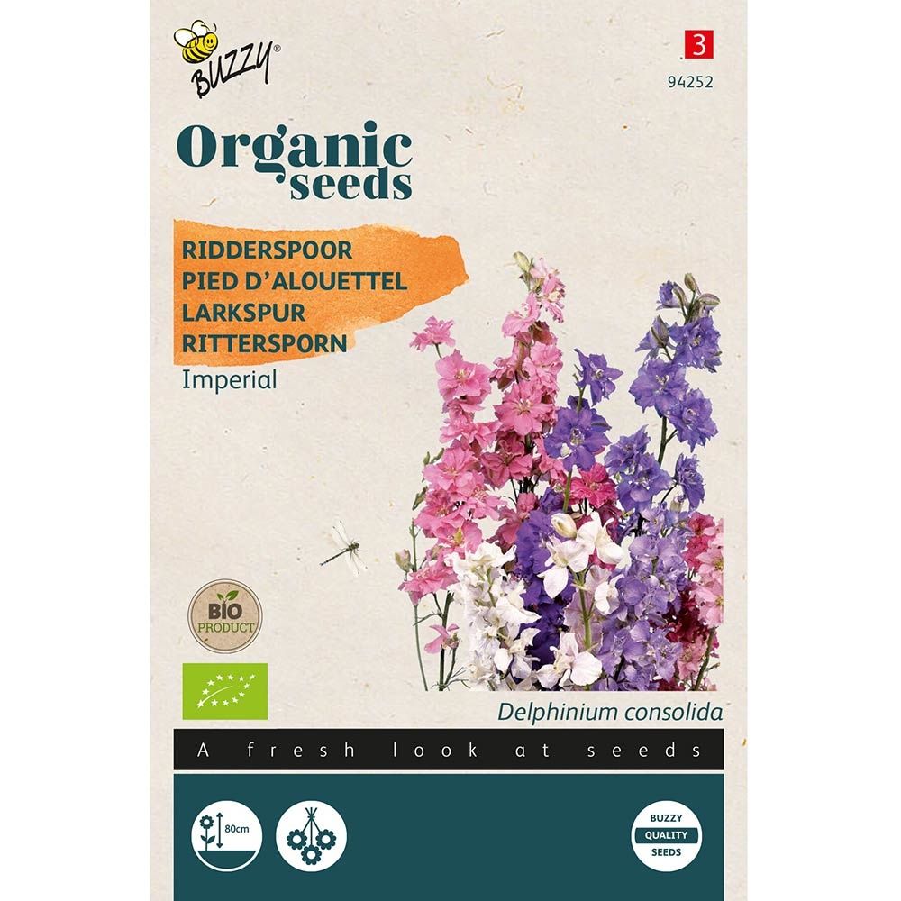 Buzzy® Organic Delphinium Imperial mix (BIO)