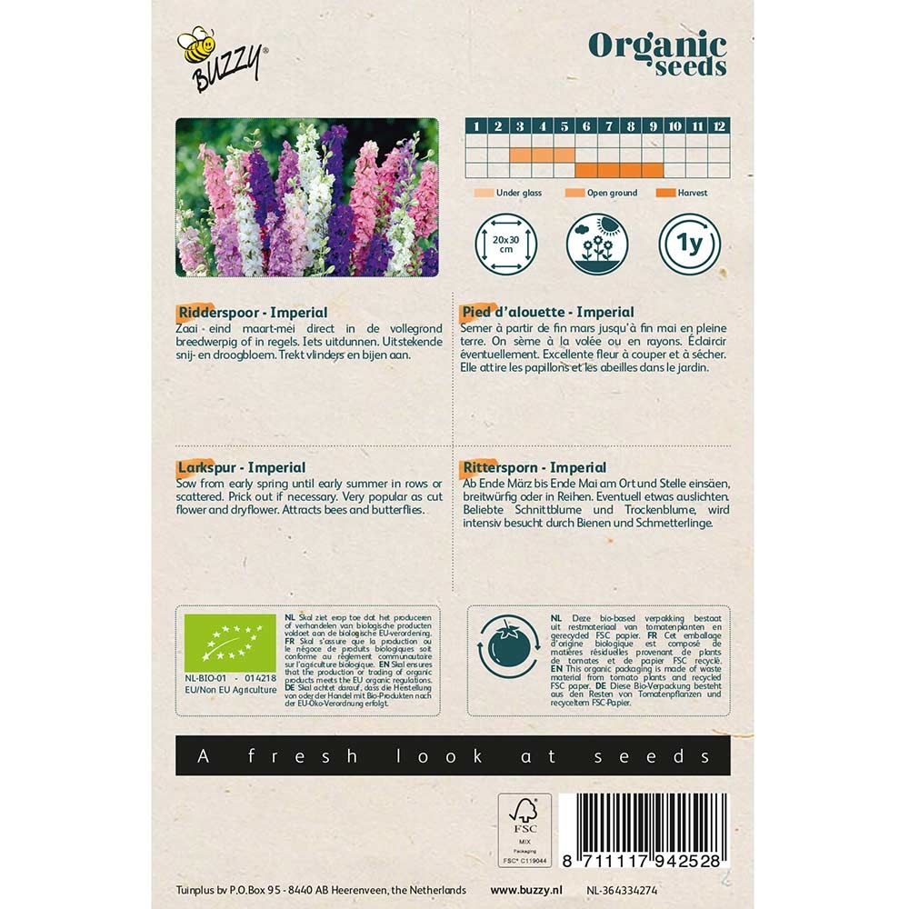 Buzzy® Organic Rittersporn Imperial (BIO)