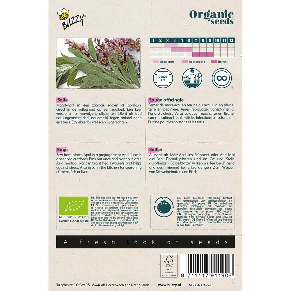 Buzzy Seeds® Organic Sage (BIO)