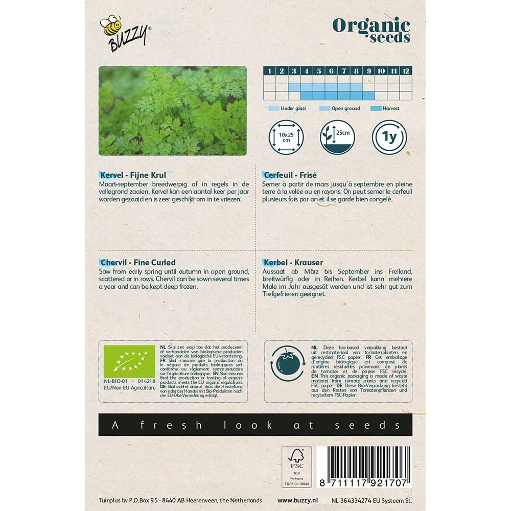 Buzzy® Organic Chervil - Fine Curled (BIO)