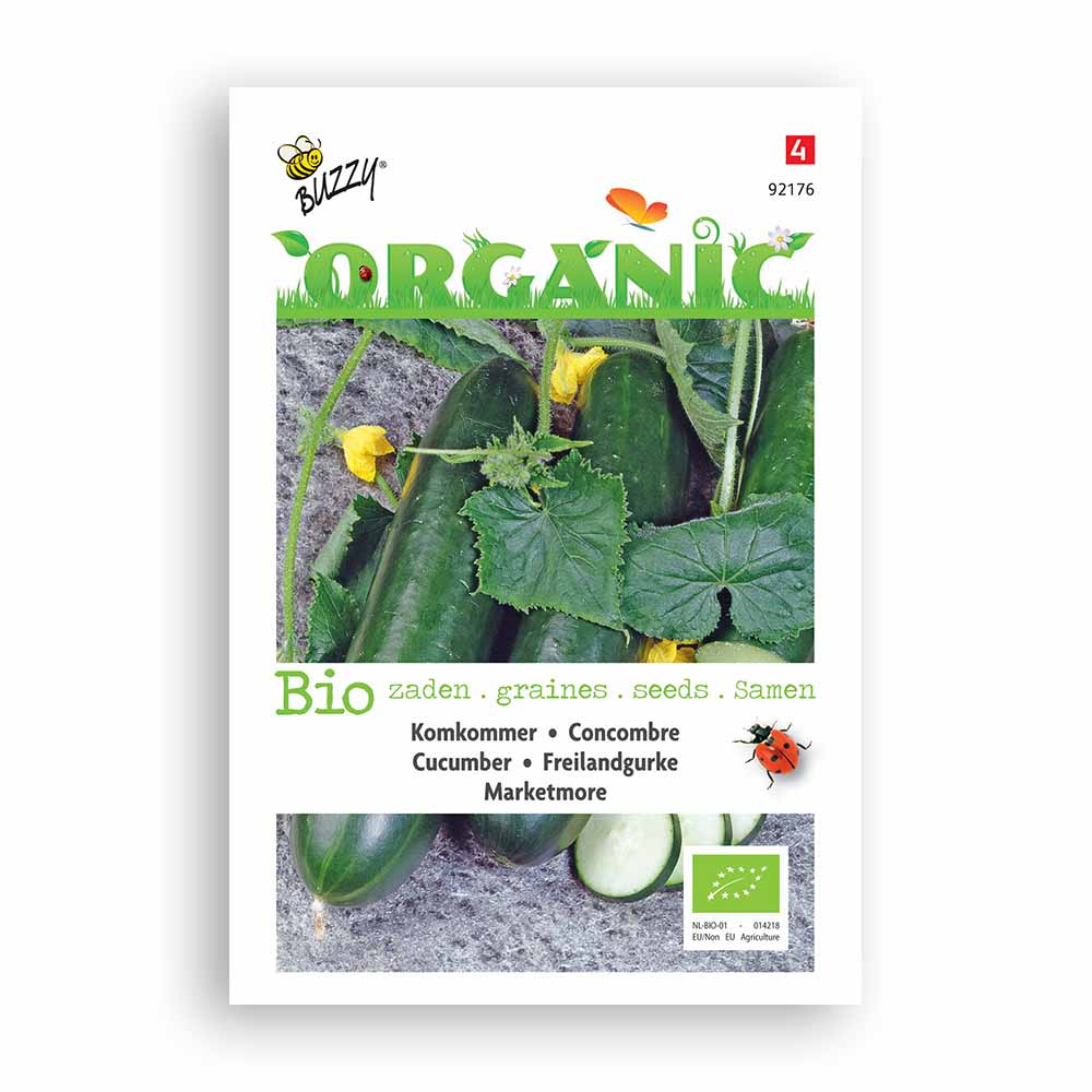 Buzzy Seeds® Organic Cucumber - Marketmore (BIO)