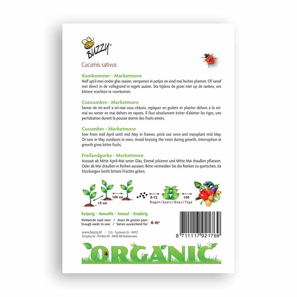 Buzzy® Organic Freilandgurke Marketmore