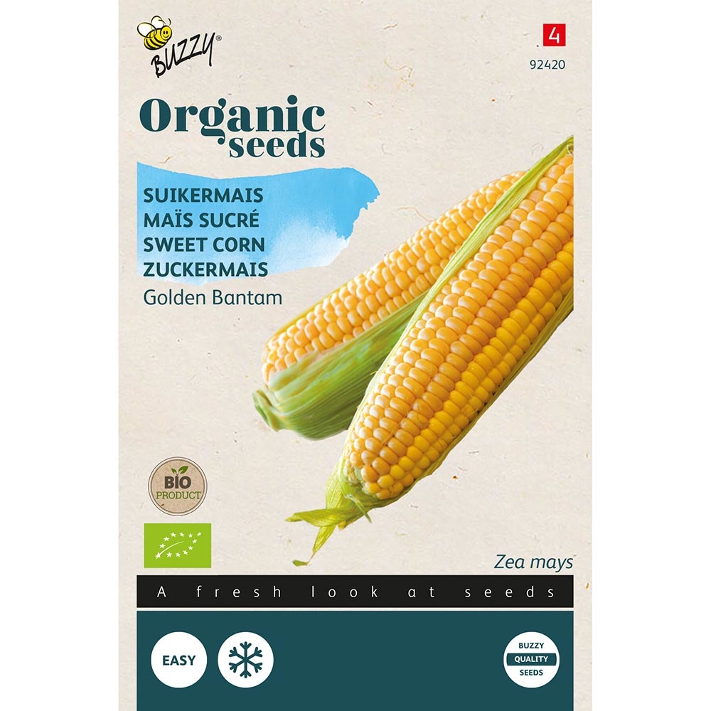 Buzzy Seeds® Organic Sweet Corn - Golden Bantam