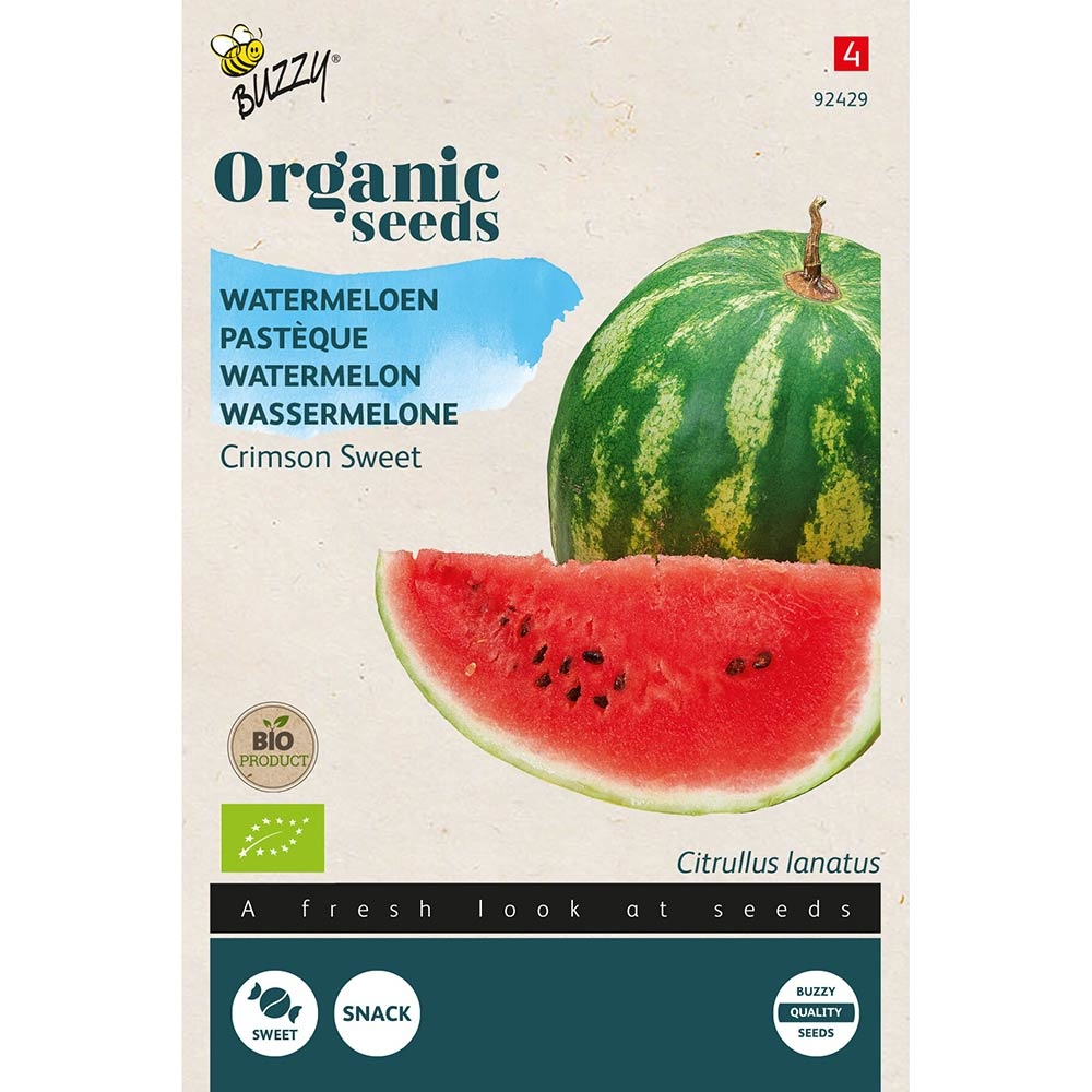 Buzzy Seeds® Organic Watermelon - Crimson Sweet