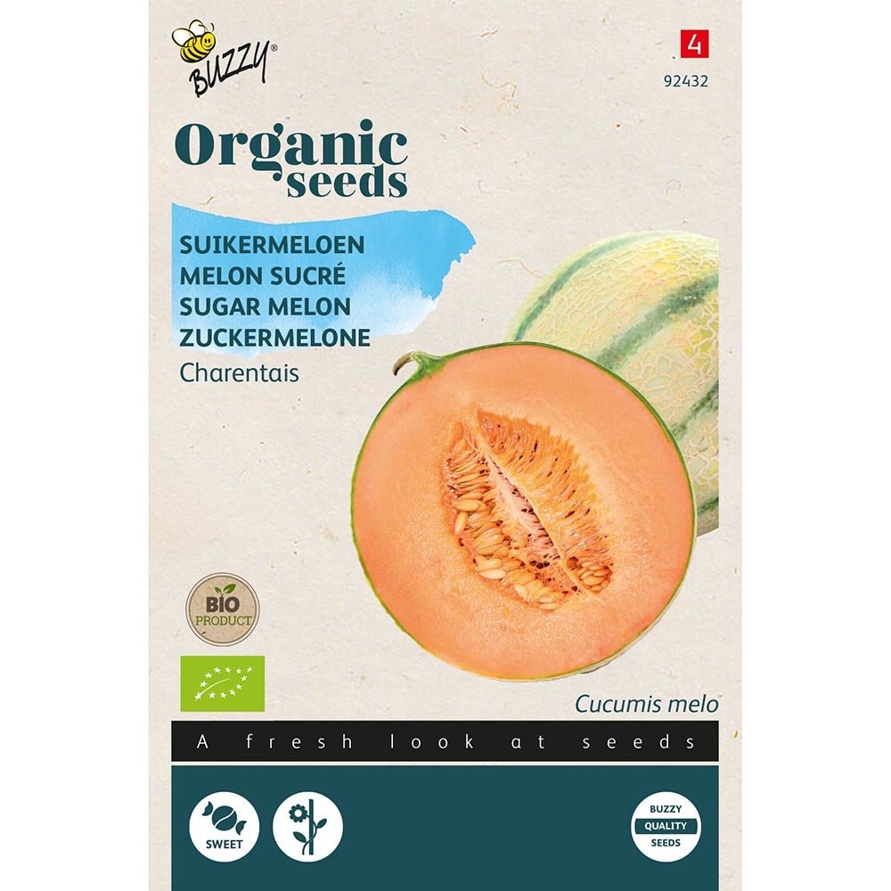 Buzzy Seeds® Organic Sugar Melon - Charentais (BIO)