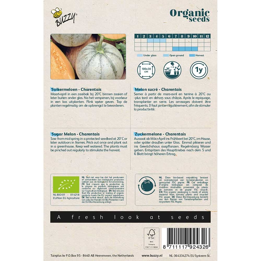 Buzzy® Organic Zuckermelone Charentais (BIO)