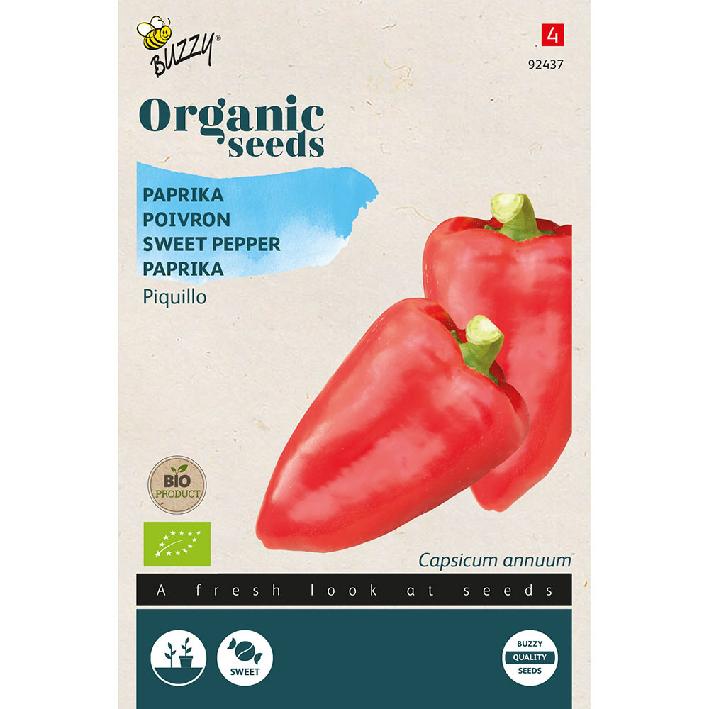 Buzzy® Organic Paprika Piquillo rood (BIO)