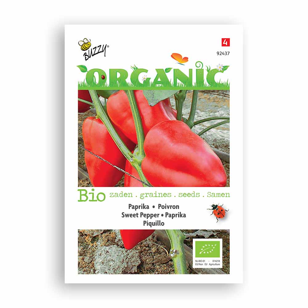 Buzzy® Organic Paprika Piquillo rood (BIO)