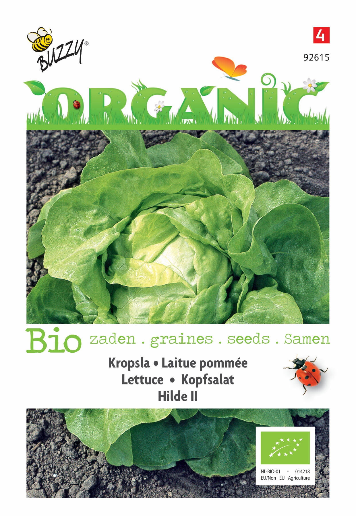 Buzzy Seeds® Organic Lettuce - Hilde II (BIO)