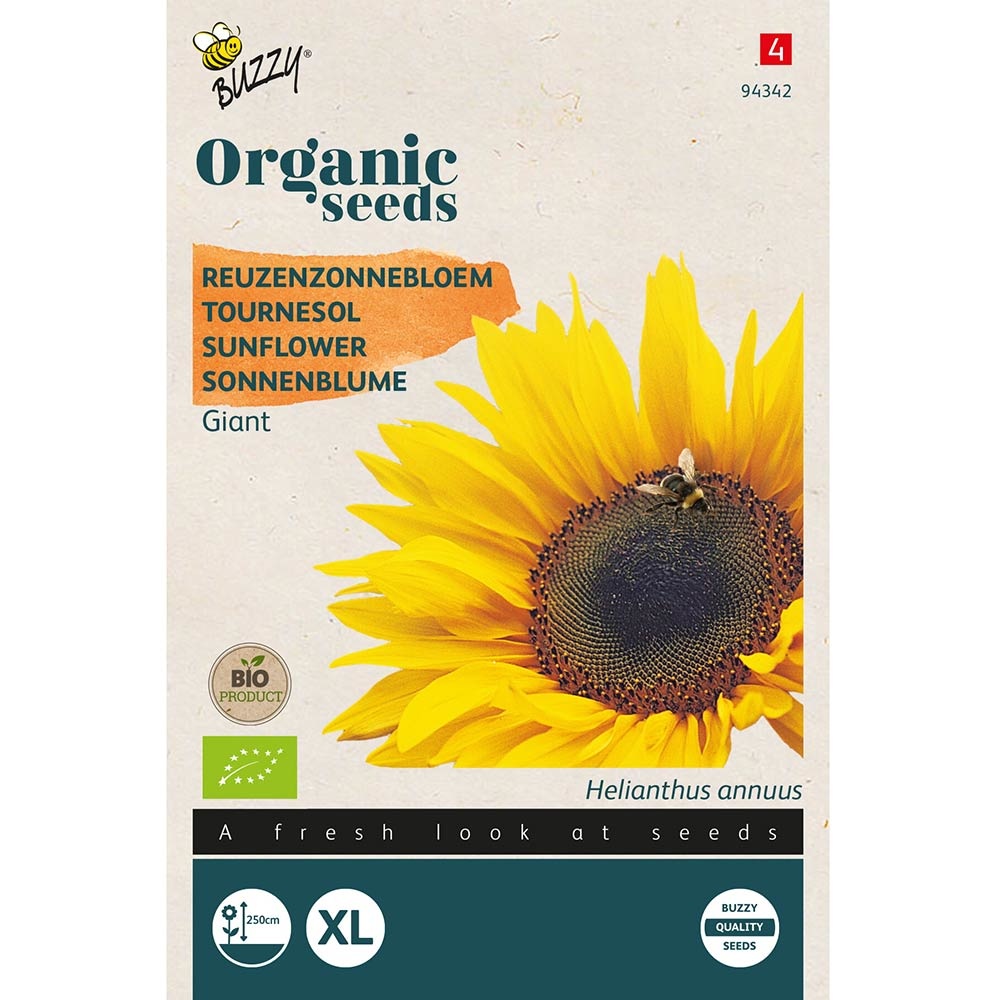 Buzzy® Organic Zonnebloem giganteus (BIO)