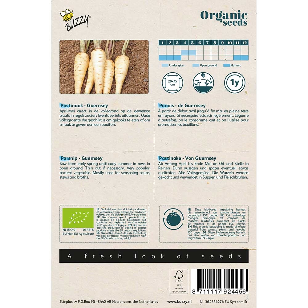 Buzzy® Organic Pastinaak Guernsey (BIO)