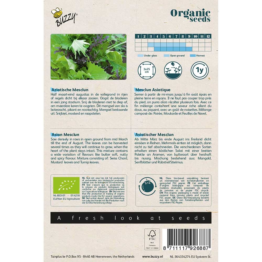 Buzzy® Organic Mesclun Aziatisch (BIO)