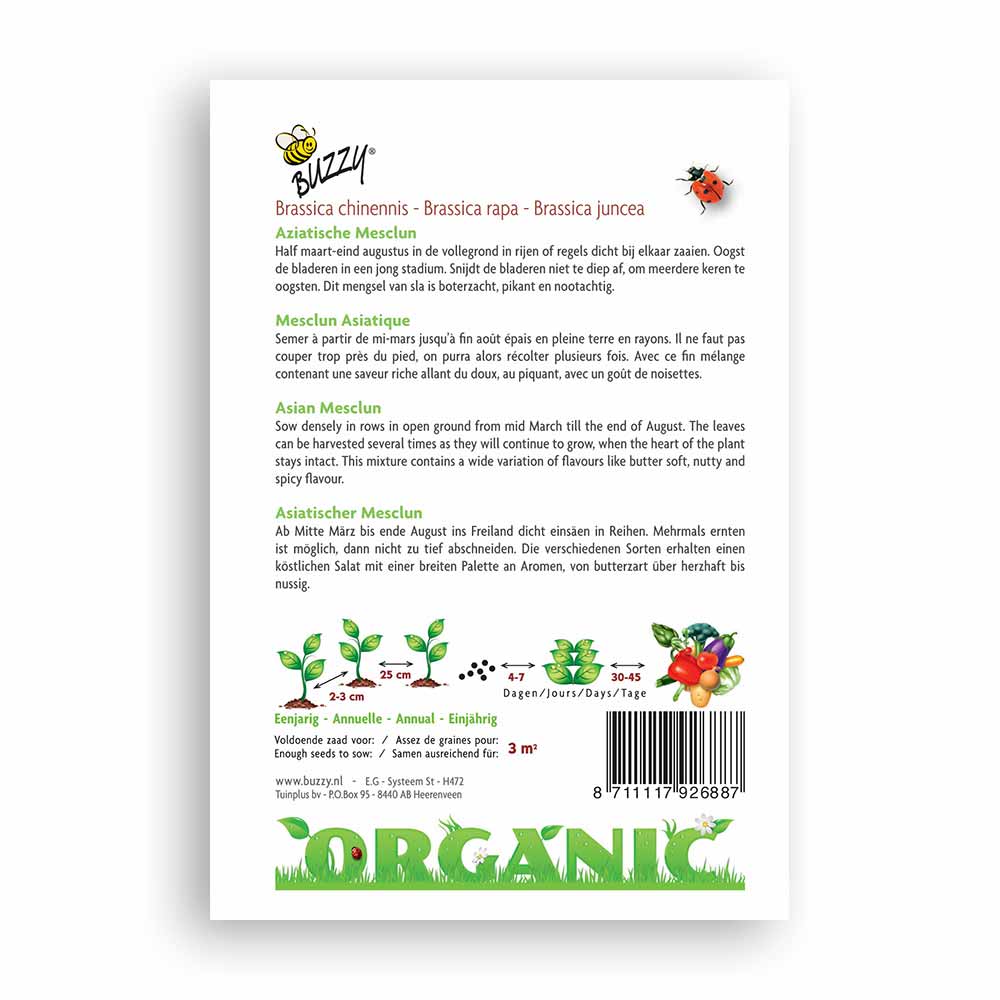 Buzzy® Organic Mesclun Aziatisch (BIO)