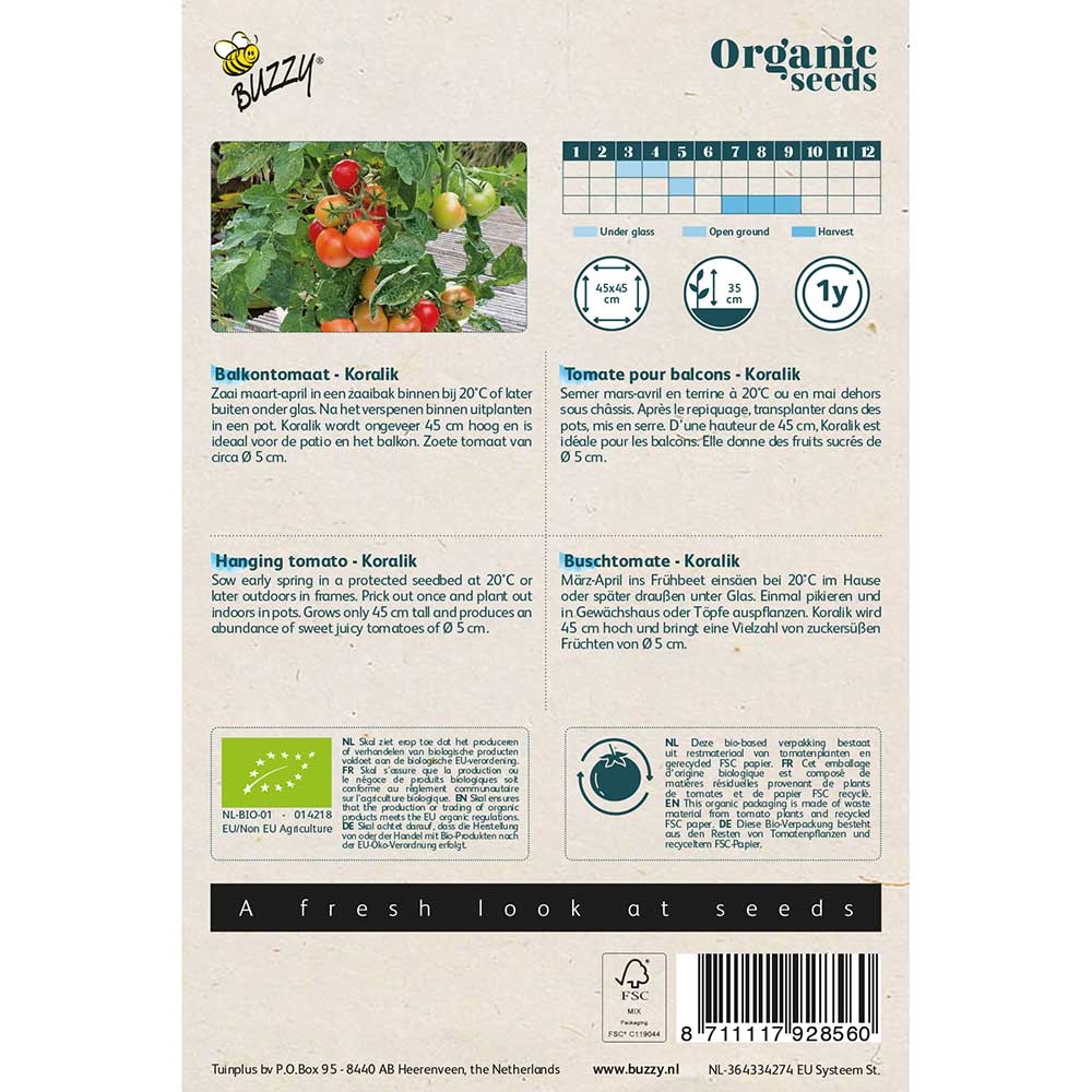 Buzzy® Organic Hanging Tomato - Koralik (BIO)